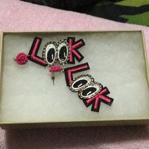 Cute “Look” Pierced earrings. New/Never worn